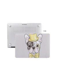 Resim Apple Uyumlu MacBook Air Kılıf HardCase Touch ID A1932 A2179 A2337 Dog02NL 