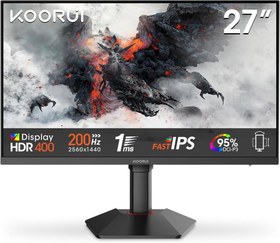 Resim Koorui G2722P 27" 1 ms 2K Pivot IPS 200 Hz Oyuncu Monitörü Teşhir 