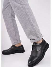 Resim Muggo Marcel Garantili Erkek Günlük Klasik Hakiki Deri Casual Ayakkabı Siyah 