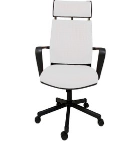 Resim Gizmo Efor Fileli Şef Bilgisayar Ofis Çalışma Koltuğu Fk1401 Beyaz 