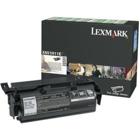 Resim Lexmark X651H11E/X651 Yüksek Kapasiteli Siyah Toner 