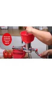 Resim Kırmızı Ev Tipi Alüminyum Gövdeli Salça Makinesi, Pratik Kullanım Sağlar 