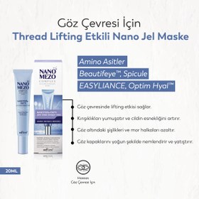 Resim Nano Mezo Complex Göz Çevresi Için Thread Lifting Etkili Nano Jel Maske (20 ml) 