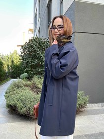 Resim Premium oversize trençkot - Lacivert / Medium 
