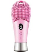 Resim Yüz Temizleme Aleti Ultrasonik Silikon Yüz Yıkama Aleti Silikon Güzellik Aleti Temizleme Fırçasıpembe 