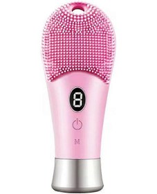 Resim Yüz Temizleme Aleti Ultrasonik Silikon Yüz Yıkama Aleti Silikon Güzellik Aleti Temizleme Fırçasıpembe 