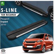 Resim S-dizayn Peugeot Expert 3 Uzun Şase S-line Krom Yan Basamak 243 Cm 2016 Üzeri A+ Kalite 