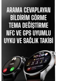 Resim Akıllı Saat Bildirim Görme Amoled Ekran Gps Uyumlu Sesli Görüşme 