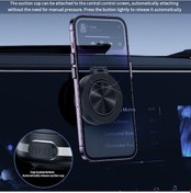 Resim Pazly Vakum Tutucu Manyetik Katlanabilir Gümüş Telefon Braketi Araç İçin Adsorpsiyon Cep C1 Destek Gümüş 