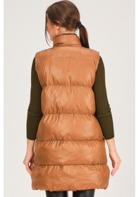 Resim Z6729 Dewberry Hk Style Bayan Yelek-camel CAMEL 