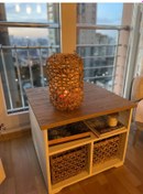 Resim Dekoratif Naturel Fener 32 Cm Hasır 