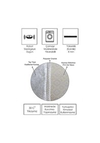 Resim Eliana Home Baskılı, Yıkanabilir Kaymaz Taban Salon Halısı Eli1751 Yeşil 