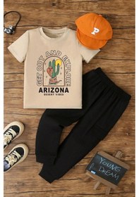 Resim Çocuk Arizona Alt - Üst Eşofman Takımı Bej 