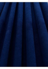 Resim Parlement Mavi Petek Kadife Fon Perde Ekstrafor Büzgülü Ütü İstemez Fon Parlement Mavi 