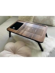 Resim Die Grup Katlanır Laptop Sehpası - Telefon ve Tablet Bölmeli 