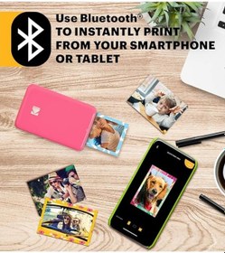 Resim Kodak Step Akıllı Telefon Fotoğraf Yazıcısı Taşınabilir Bluetooth, Çinko 2 3" 