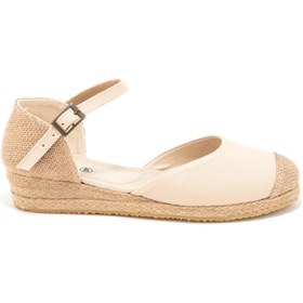 Resim Star Tombis Gerçek Elişi Hasır Jüt Bantlı Günlük Kadın Espadril Handmade 