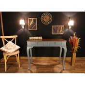 Resim Wooding 100 Cm Çekmeceli Masif Gri Ceviz Dresuar (548587821) Gri 