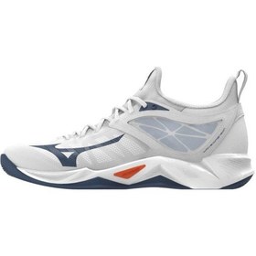 Resim Wave Dimension Unisex Voleybol Ayakkabısı Beyaz / Lacivert Çok Renkli 