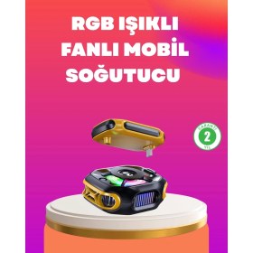 Resim Twin Store Type-C Girişli Ai Modlu Yüksek Performanslı Telefon Soğutucu 