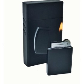 Resim Ardahan Ticaret Metal Slim Kısa Sigara Kutusu Modeli Çakmak Set 