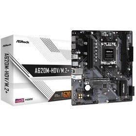 Resim Asrock A620m-hdv/m.2+ Ddr5 6400mhz Oc M.2 Hdmı/dp Pcıe 4.0 Am5 Matx Anakart 