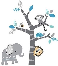 Resim Bedtime Originals Orman Eğlenceli Duvar Çıkartmaları 