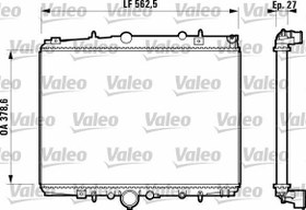 Resim RADYATÖR 406 99-04 C5 01-04 2.0HDI-2.0 16V AC KLİMASIZ MEK 562.5x379x27 