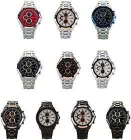 Resim Jfyoda Erkekler Kuvars Alaşımlı İş Günlük Kol Saati İzle 