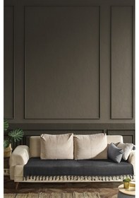 Resim Asya Koltuk Örtüsü 115x200 Cm - Siyah 