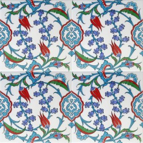 Resim Can Seramik 20*20 Cm Cç5 Iznik Çini Karo 5' Li 1 Paket 