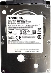Resim Toshiba MQ04ABF100 2.5" 1 TB 5400 RPM SATA 2 128 MB HDD 