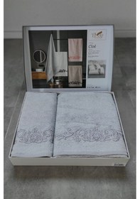 Resim Bambu Yumuşak & Su Emici Havlu Seti, Tivoli Cloé Banyo Havlusu Gri 