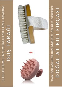 Resim Muggio At Kılı Selülit Fırçası Pembe 2'li 