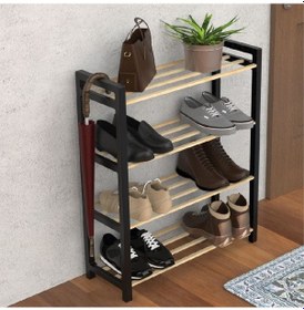 Resim Sinbo Masif Ahşap Ayakkabılık Sto-6720 16080 Siyah 