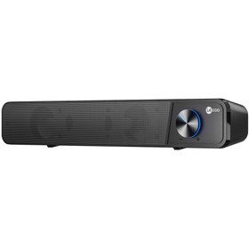 Resim Lecoo DS111 Kablolu (USB + 3.5mm Jack Girişli) 6W Soundbar Taşınabilir Stereo Hoparlör Siyah 
