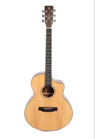 Resim Aren müzik Strauss SAC-JF-N Akustik Gitar Naturel (Kılıf ve Pena Hediyeli) 