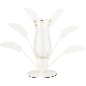 Resim Begüsa Beliz Camlı Metal Aksesuar Beyaz 