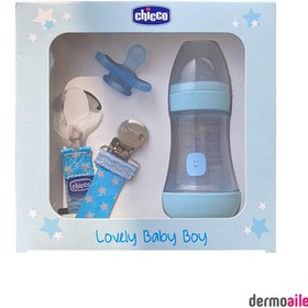 Resim Chicco Perfect 5 Set Antikolik Biberon 150ml Hediye Set Mavi 