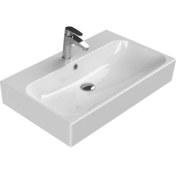 Resim Turkuaz Seramik Cerastyle Pinto 75 Cm Etajerli Lavabo 