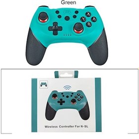 Resim Yeşil- Yükseltilmiş Versiyon Bluetooth Kablosuz Kumanda Uyumlu Nintendo Switch Pro Gamepad Uyumlu Nintendo Oyun Joystick 