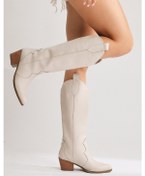 Resim Lhena Bej Western Çekme Çizme 001 