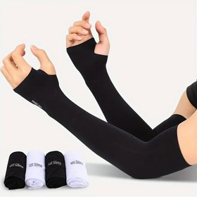 Resim Kadınlar için buzlu kayma yapabilen kollu - Dış mekan etkinlikleri için elastik fitli, nefes alabilen, dikişsiz tasarımlı, siyah ve beyaz seçenekleri, kıyafetler, şık görünüm, dökülme önleme 