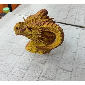 Resim Dekoratif Gold Ejderha Heykeli Koleksiyonluk Fantastik Tasarım 