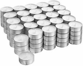 Resim TEALIGHT 50 ADET, çaydanlık mumu, beyaz, 4 saat yanma süresi 