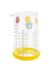 Resim Tantitoni Sarı Borosilikat Cam Sürahi-ölçü Kabı 500ml 