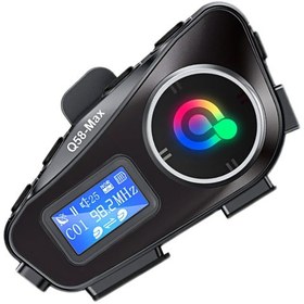 Resim Q58 Max İntercom Kask Kulaklık Ekranlı Model Fm Radyo Özellikli 