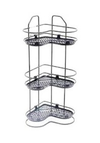 Resim Zarif 3 Katlı Köşelik Siyah Beyaz Kahverengi 