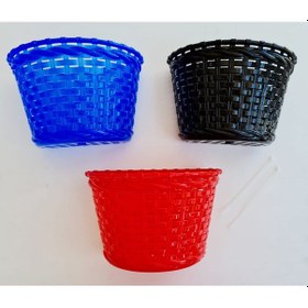 Resim Bisiklet Ön Sepet Plastik 16 Ve 20 İnç Çocuk Bisiklet Sepeti Mavi Renk 