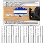 Resim VintageVo 50PCS Ahşap ve Plastik Kılavuz Noktası Kesme Bitleri Için 1/8 Inç Matkap Bit Çapı Ahşap Yönlendirici Bitler, Spiral Testere ile Kullanım Için (Yurt Dışından) 
